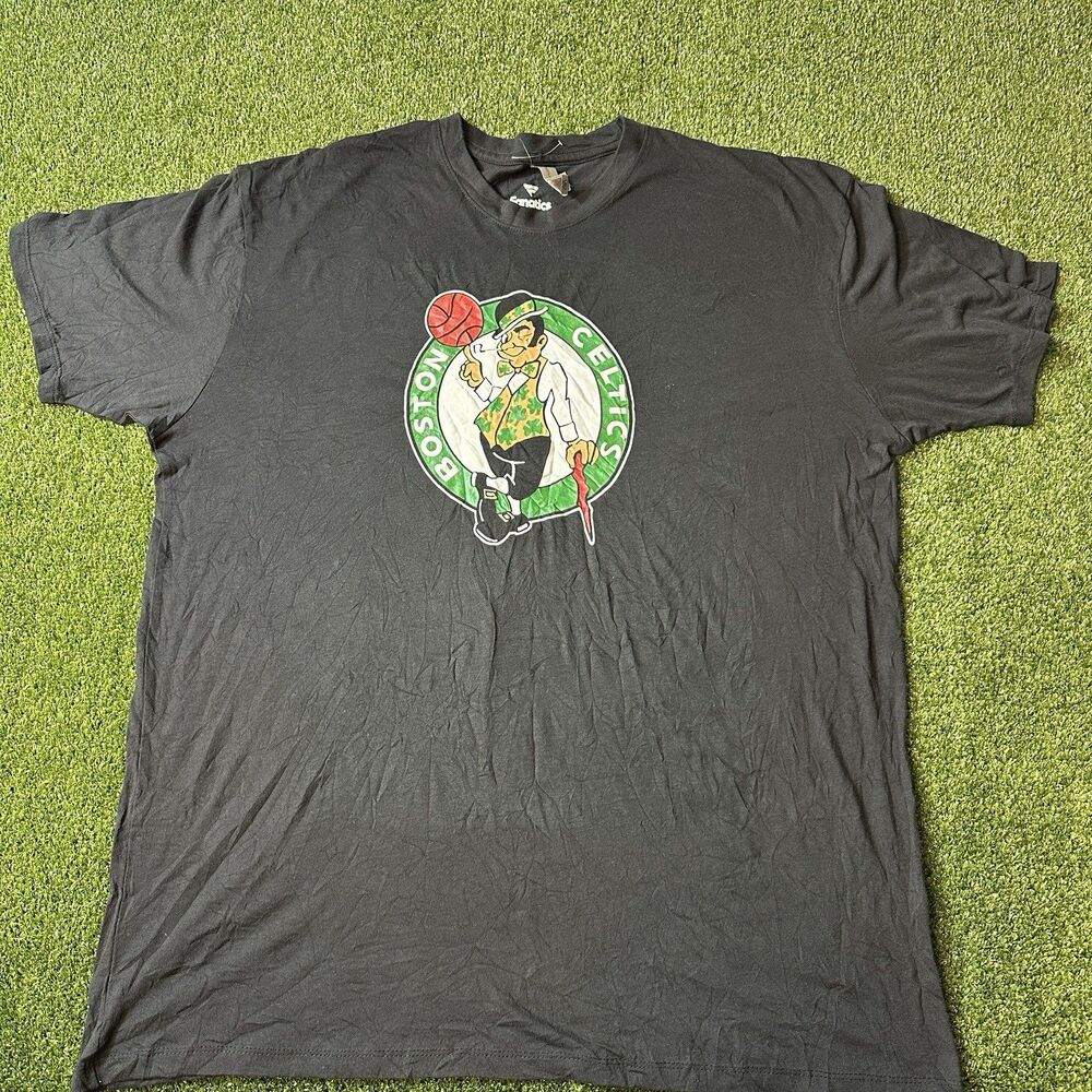 Boston Celtics Jayson Tatum #0 Fanatics T-Shirt Men's 2XL Black NWOT NBA
